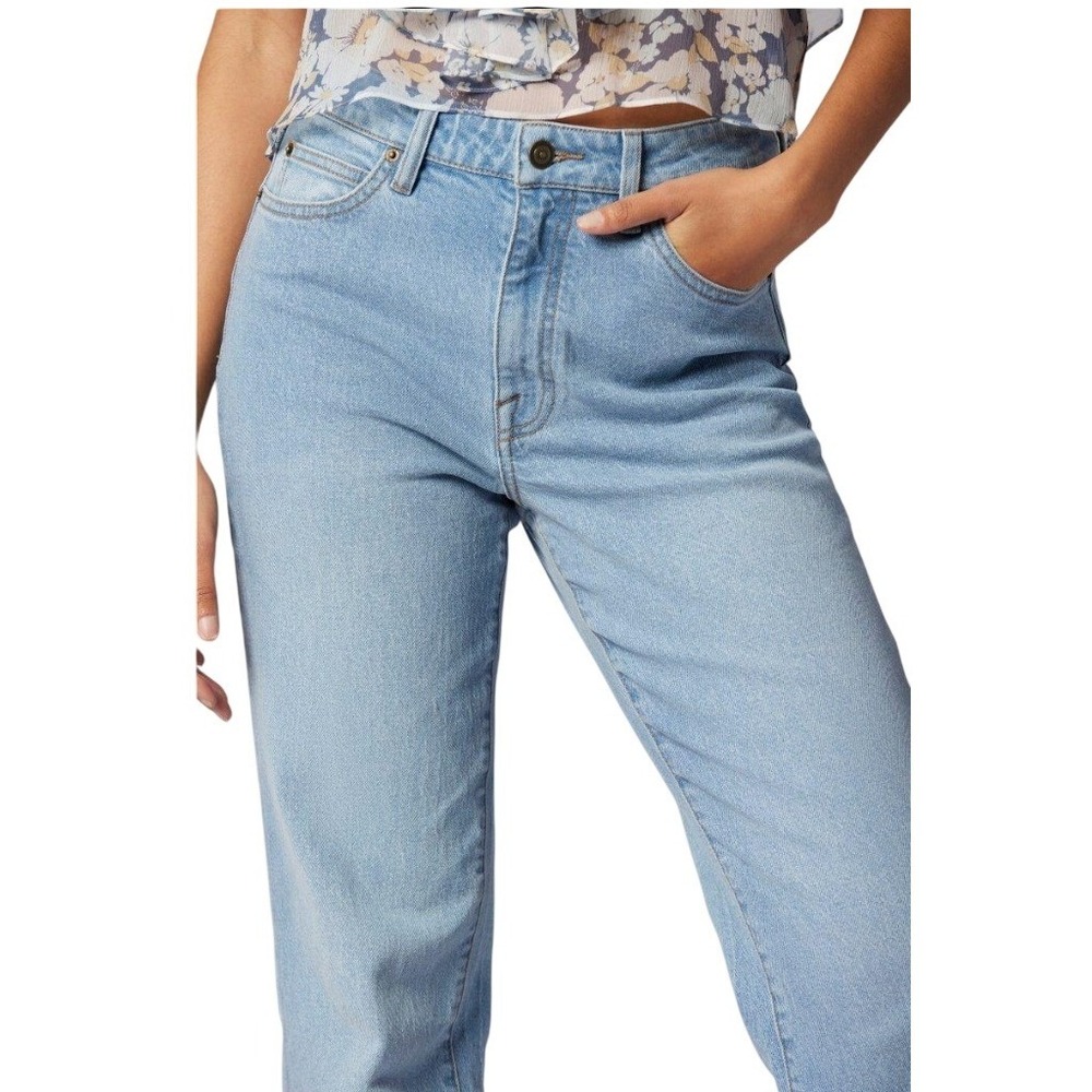 Joie Sylvie Straight Ankle Jeans Blue Medium Wash Stretch Denim Size 14W - Picture 2 of 15